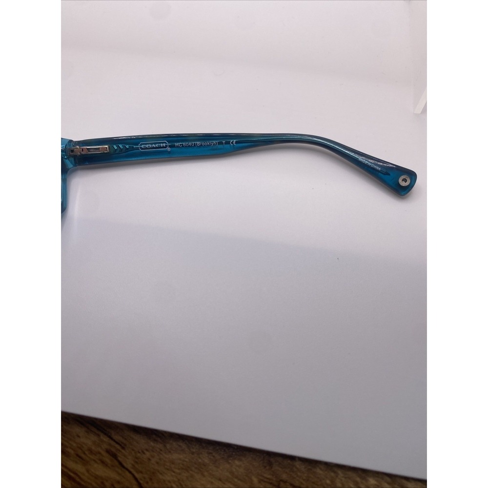 Coach Eyeglasses Women FRAMES ONLY HC 6040 Brooklyn 52-16-135 Tortoise Teal 371 - Picture 16 of 16
